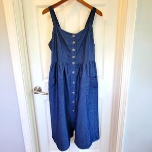 Chambray Button Down Dress